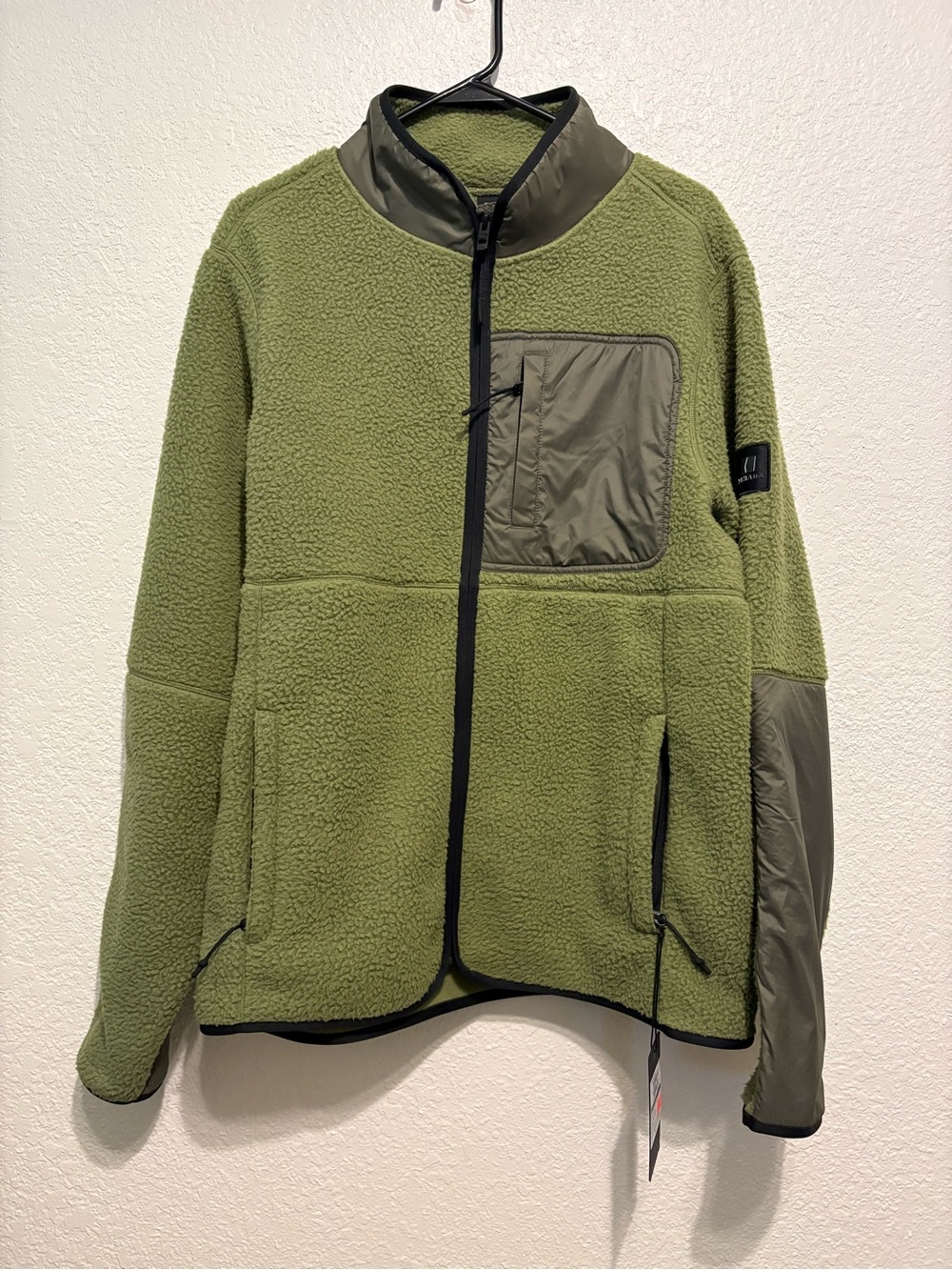 Armada NWT Men’s Olive Sherpa Fleece Jacket - Medium